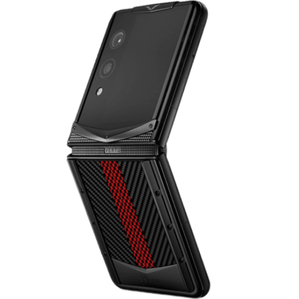 Vertu Quantum Flip Carbon Texture Auspicious Phoenix - ảnh 1