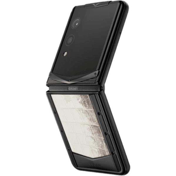 Vertu Quantum Flip Black Rococo Himalaya Crocodile Alli - ảnh 1