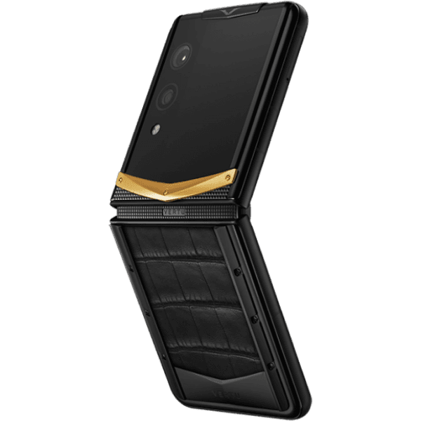 Vertu Quantum Flip Gold V Basalt Black Alli - ảnh 1