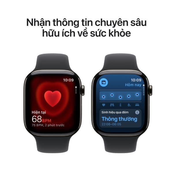 Apple Watch Series 11 42mm (5G) Viền titan - Dây cao su S/M - ảnh 5