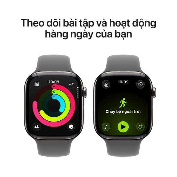 Apple Watch Series 11 42mm (5G) Viền titan - Dây cao su M/L - ảnh 4