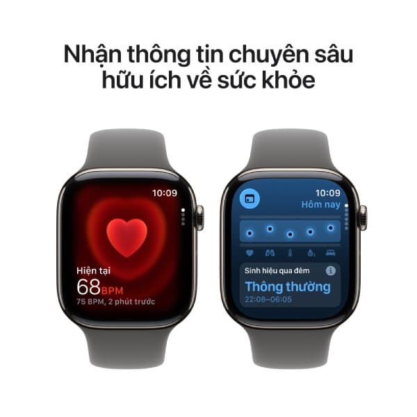 Apple Watch Series 11 46mm (5G) Viền titan - Dây cao su M/L - ảnh 5